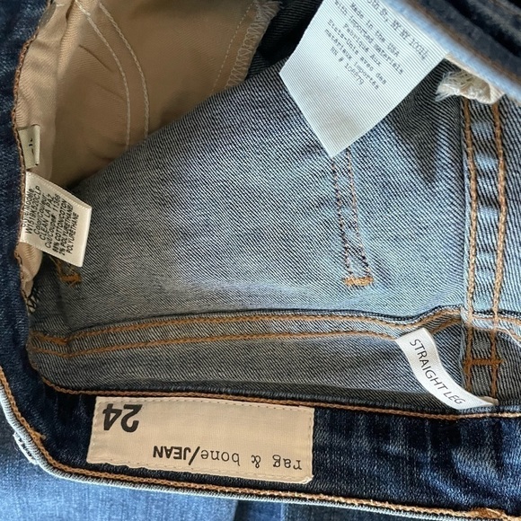 Rag & Bone straight leg jean.  Washed but have never worn worn. - Picture 6 of 6